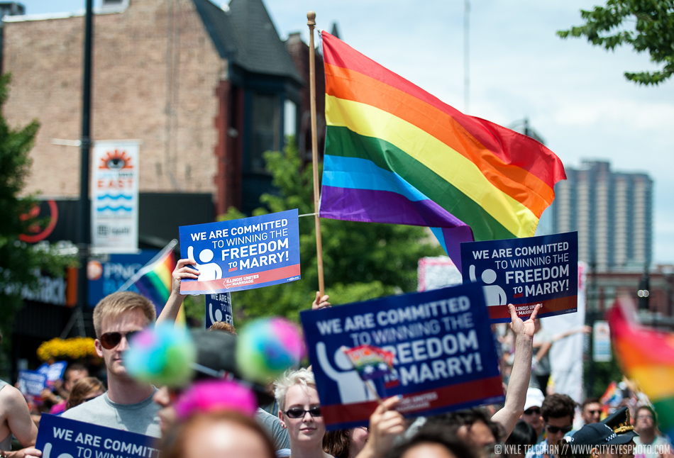 2013 was a huge year for gay rights and the pride parade reflected that. The Supreme Court of the US had struck down DOMA just a day before the parade and the mood of the celebration reflected that.